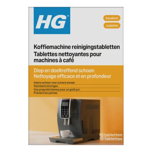 HG таблетки для чистки кофемашин, 10 шт